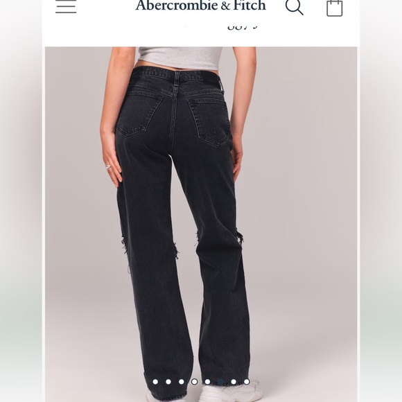 Abercrombie 90s Baggy Low Rise NWT - Picture 4 of 5